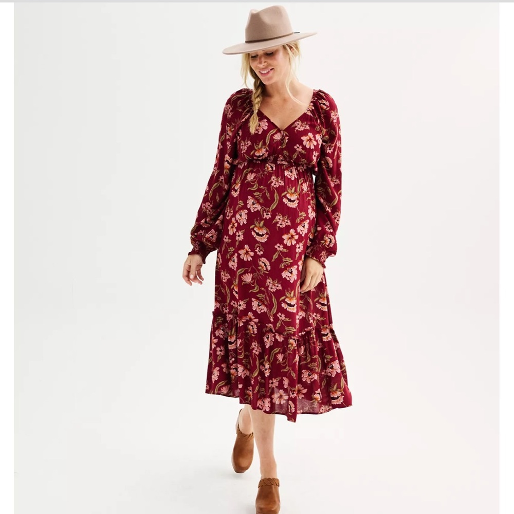 Maternity Floral Dress